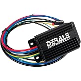 Derale Fan Controller, High Amperage, Sending Unit, Flush Surface Mount, 12V, 70 amps Relay, Kit