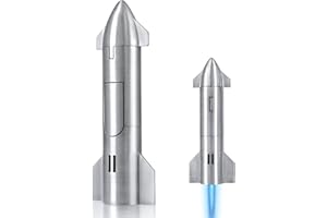 CLUMPOSSOM Butane Torch, Torch Lighter with Adjustable Flame & Visual Window, Butane Torch Lighter for Father's Day, Birthday Gifts, BBQ, DIY, Baking, Brulee, Creme, Butane Gas Not Included, Silver