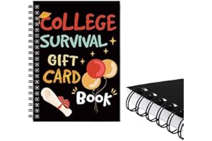 College Survival Gift Card Book,2026 New 7 x 5 Inch College Card Book, Graduation Gifts CardBook Colleges Survival Booklet Or