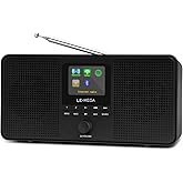 LEMEGA IR4S Stereo WiFi Internet Radio,FM Digital Radio, Spotify Connect, Bluetooth Speaker, Dual Alarms Clock, 40 Presets, H