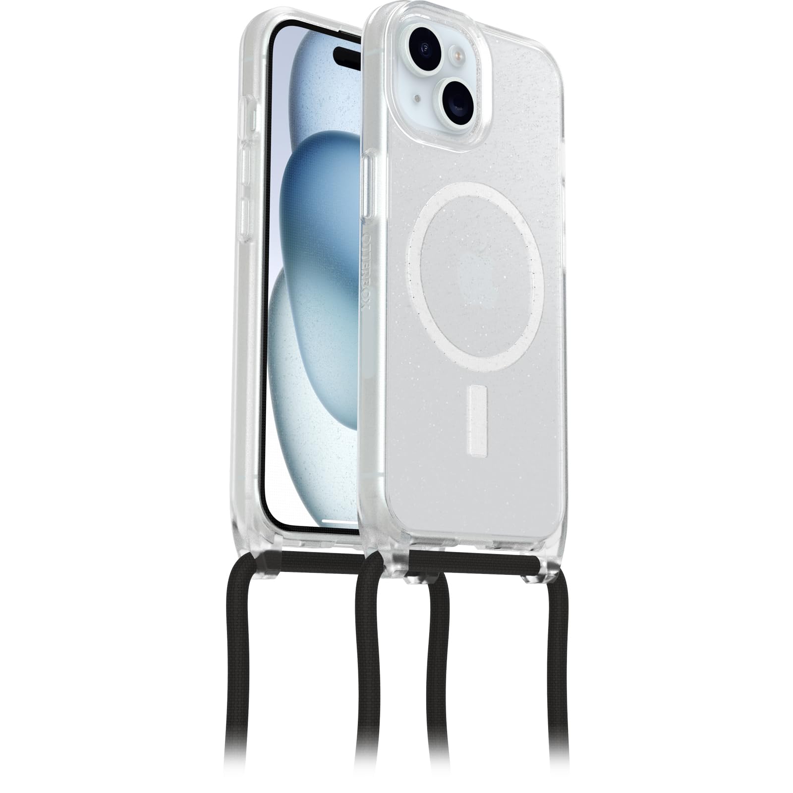 OtterBox React Necklace Case with MagSafe for iPhone 15, Ultra-Slim, Protective Case with Adjustable and Detachable Necklace Strap, Tested to Military Standard, Stardust — image 1