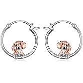 Dachshund Earrings 925 Sterling Silver Cute Dachshund Earrings for Women Animal Jewelry Gifts for Women Dog Lovers