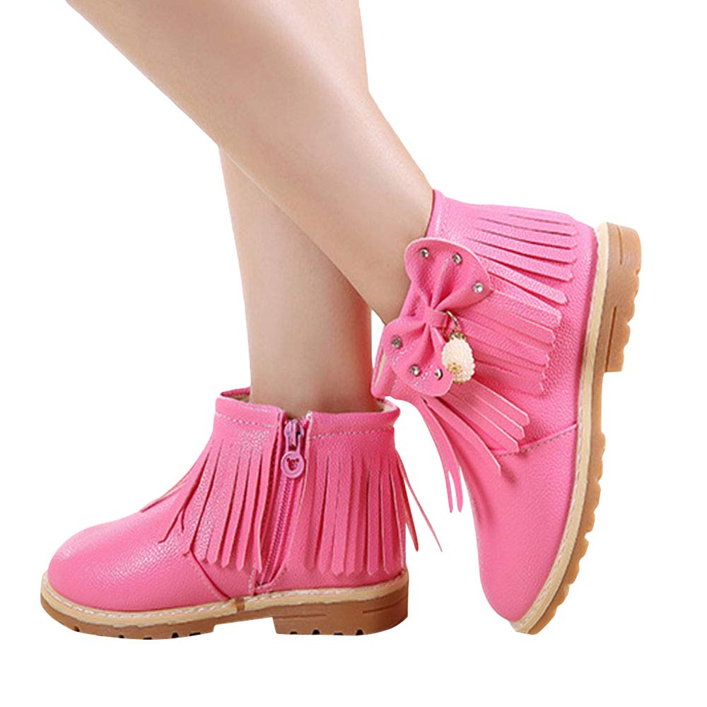 Buy Hopscotch Baby Girls PU Fringed Boots in Pink Color at Amazon.in