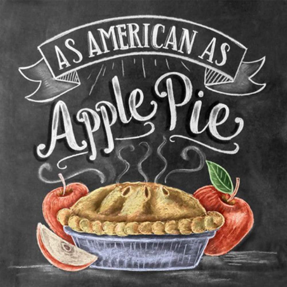 5D Full Round Drill Diamond Painting Rhinestone Diamond Embroidery Pictures for DIY Home Art Painting Decoration Apple Pie 11.8x11.8in Pack by Bemaystar