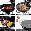 BEAU-JARDIN-225-Inch-Charcoal-Grill-with-Large-Cooking-Grate-Heavy-Duty-BBQ-Grill-Charcoal-Portable-Premium-Kettle-Grill-with-Warming-Grate-Outdoor-Camping-Picnic-Round-Standing-Barbecue-Grills