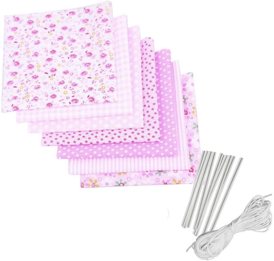 Doitsa DIY Homemade Mask Material Set Cotton Fabric Rope Elastic Band Nose Bridge Clip for Sewing