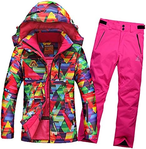 Gwynesdra women's skiing clothing winter outdoor sports jacket+ pants waterproof windproof snowboard ski suit L color1