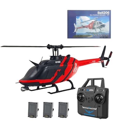 RCXTechPro RC ERA C032 UH-1 Huey Hélicoptère RC Pour Adultes, échelle 1/48, 6CH 2,4G, Aéronef Stabilisé Par Gyroscope Sans Barre De Vol Avec Positionnement Par Flux Optique Et Atterrissage En Une