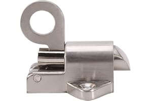 Yosoo Latch Lock Zinc Alloy Security Pull Ring Spring Bounce Door Bolt for Window Shed Gate Toilet Bedroom