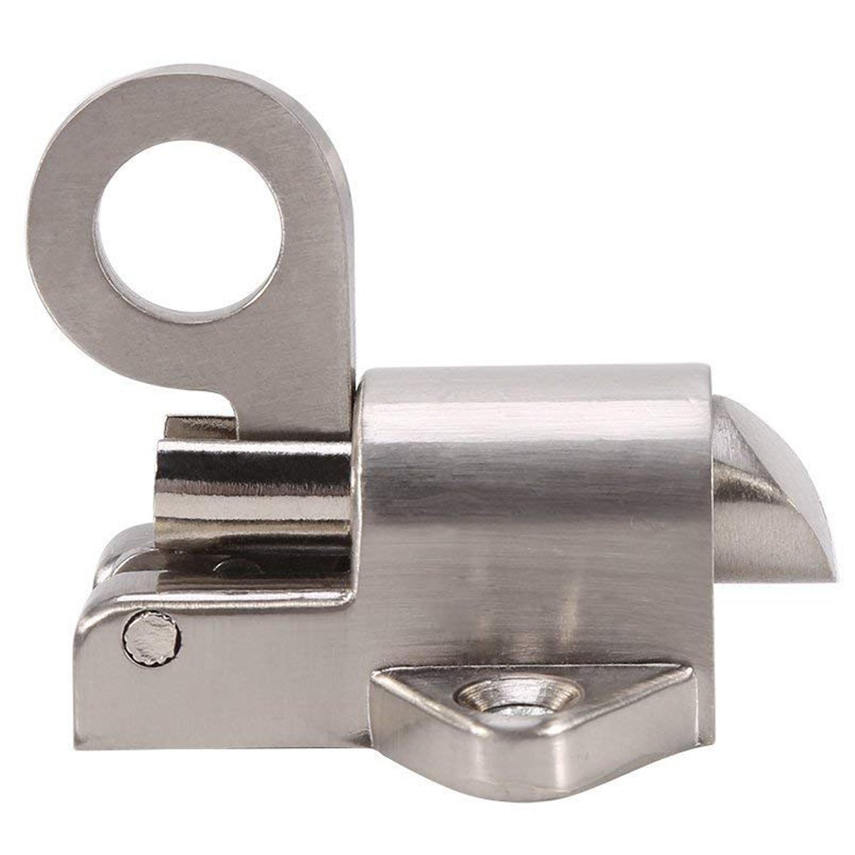 Latch Lock Zinc Alloy Security Pull Spring Bounce Door Bolt for Window Shed Gate Toilet Bedroom