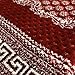 Modefa Turkish Islamic Prayer Rug - Soft & Comfortable Prayer Mat - Muslim Janamaz Sajada - Plush Velvet Praying Carpet for Men and Women - Ramadan or Eid Gift - Geometric Floral Ipek (Red)