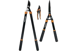 Fiskars Rugg Heirloom Carbon Steel Bypass Lopper/Pruner Set
