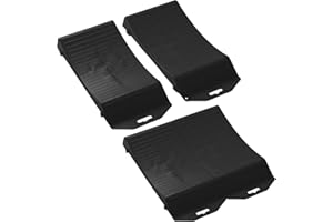 HANTINSTOM Tire Saver Ramps - Heavy-Duty Vehicle Storage Ramp Set of 4 Pack Anti-Slip Design RV Camper Trailer for Powerful Load Bearing Capacity Tire Wheel Ramps with Large Size (Tire Save Plus Black)