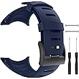 patrohoo Suunto Core Strap, Rubber Replacement Watch Band for Suunto Core SS014993000.