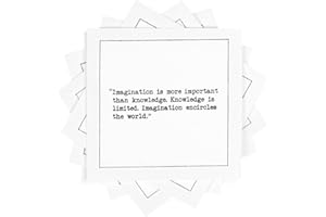 Five Star Napkins Einstein Quotes, White Cotton Cocktail Napkins, Beverage Napkins, Bar Napkins, Cloth Napkins, Party Napkins