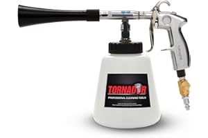 Tornador Z-020 Black Cleaning Tool for Car Detailing | High-Pressure Cleaning | Adjustable Air Regulator | Low Air Consumption | Durable & Efficient