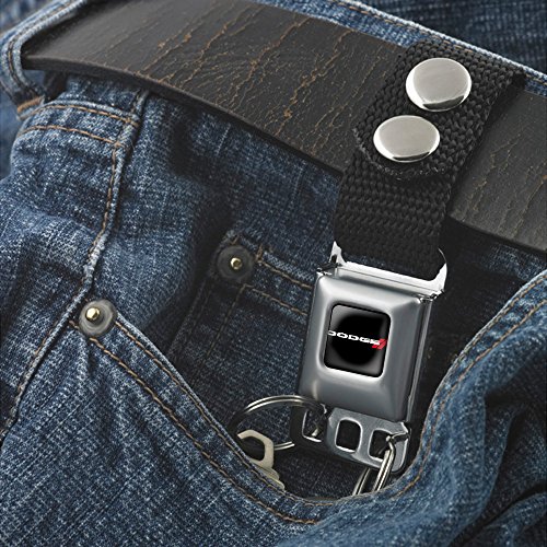 Buckle-Down Keychain - Dodge Red Rhombus Full Color Black/white/red Accessory, -Multi-Colored, One Size