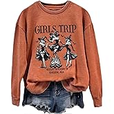 Girls Trip Salem Sweatshirt for Women Witches Vintage Salem Witch Shirts Time To Get Wicked Pullover