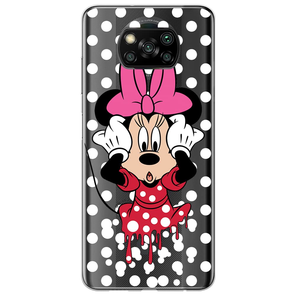 ERT GROUP mobile phone case for Xiaomi POCOPHONE X3 original and officially Licensed Disney pattern Minnie 016 optimally adapted to the shape of the mobile phone, partially transparent
