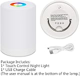 DIWUJI LED Night Light Smart Bedside Lamp Dimmable USB Rechargeable RGB view 7