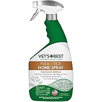 Vet's Best Flea and Tick Home Spray | Flea Treatment for Dogs and Home | Flea Killer with Certified Natural Oils