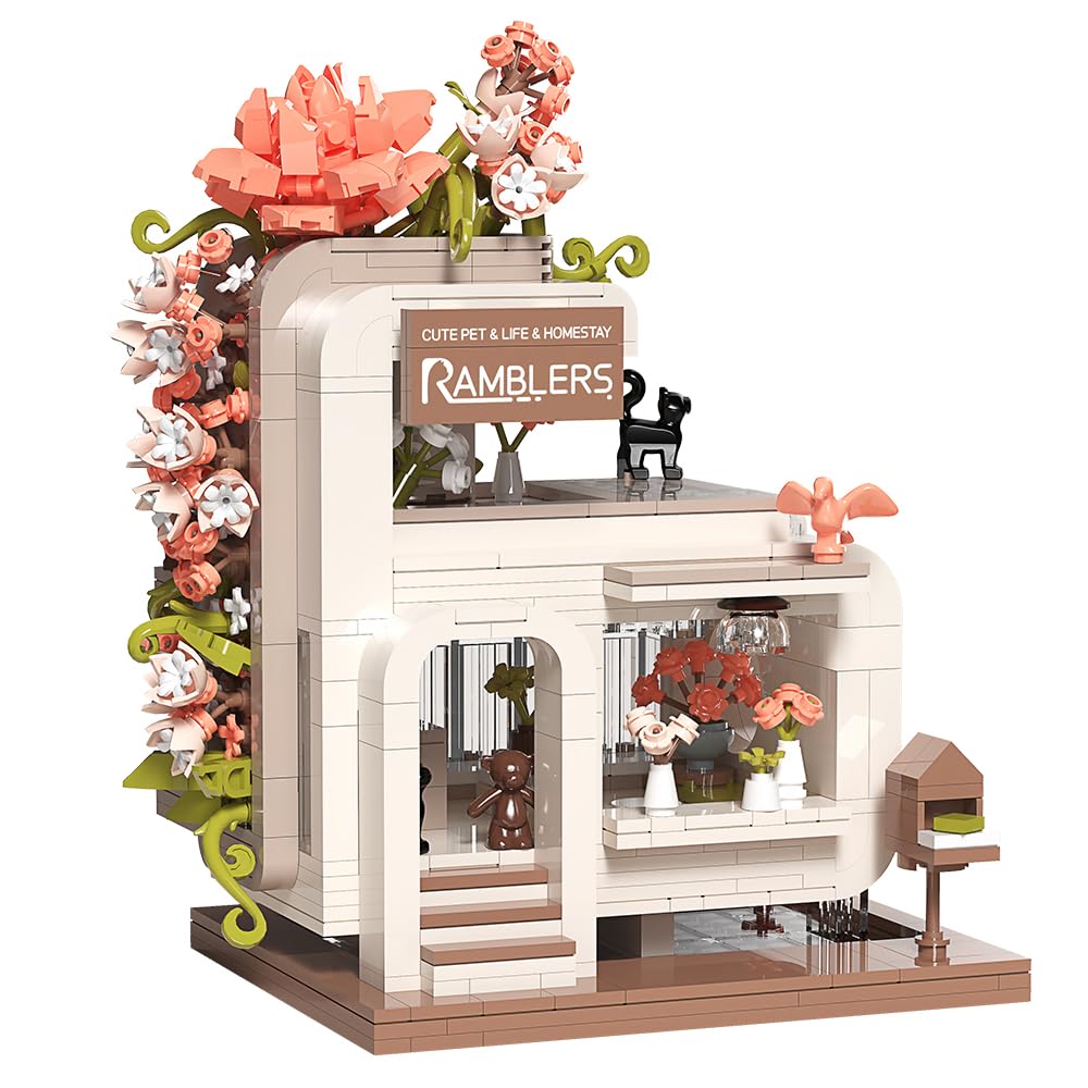 Flower Building Set 2-in-1 Girasole | Mattoncini Costruzione Fiore 818 Pezzi | Decorazione Casa Botanica Fai Da Te