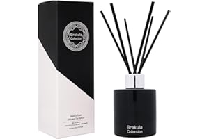 Brakula Reed Diffuser, 4 fl.oz Mango Scented Diffuser, Essential Oil Reed Diffuser for Bathroom Shelf Decor, Home Fragrance with 6 Sticks, 118ml