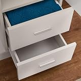 Panana White Wardrobe 2 Door 2 Drawer with Shelf & Hanging Rail 180cm view 6
