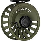 Redington Behemoth Fly Reel &ndash; Heavy-Duty Carbon Drag, Large Arbor, Die-Cast Frame &amp; Deep V-Spool &ndash; Freshwater &amp; Saltwater Fly Fishing Reel for Trout, Bass, Salmon &amp; Big Game