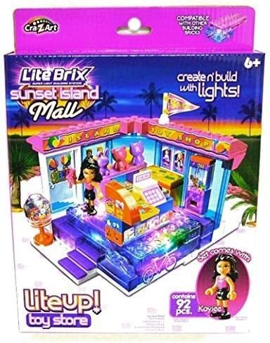 Lite Brix Sunset Island Mall Toy Store by Lite Brix