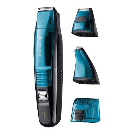 Remington Bartschneider Vakuum MB6550, Vakuum-Technologie für saubere Grooming-Ergebnisse, schwarz/blau
