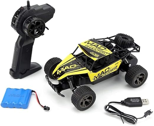 yellow rc car
