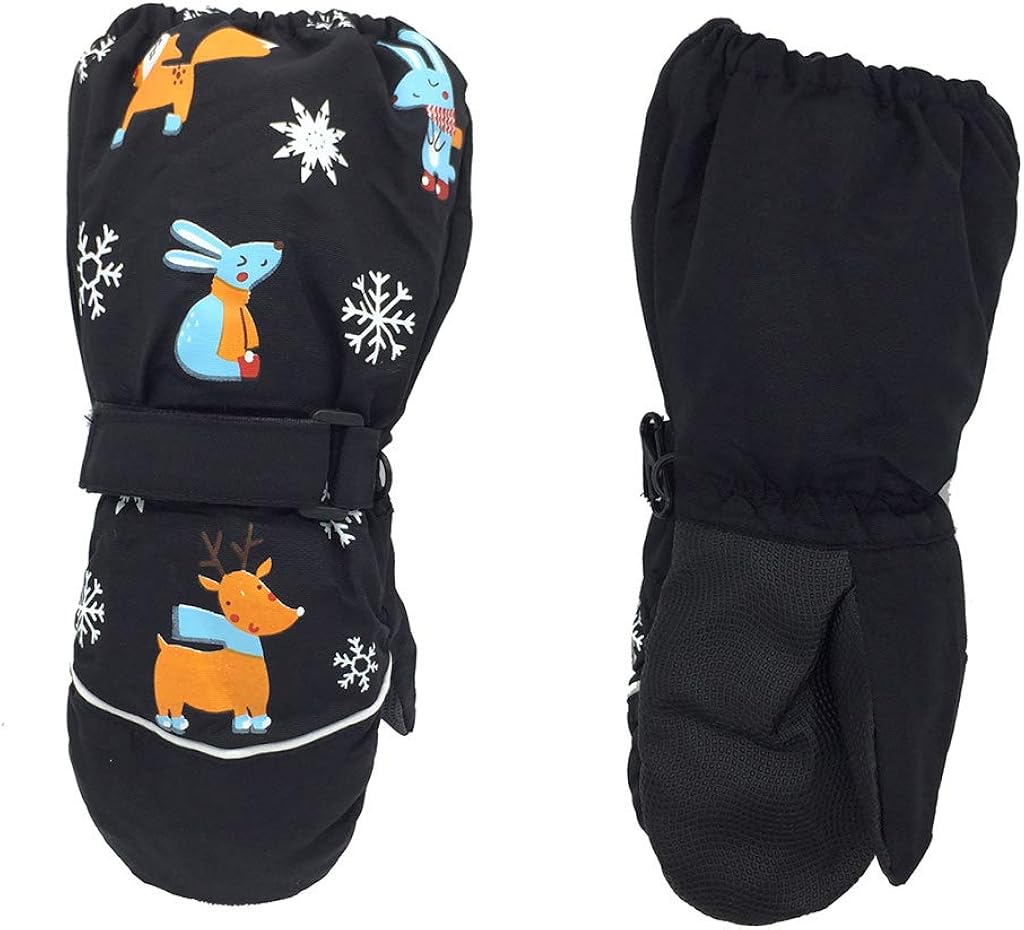 Misha Kids Gloves Waterproof Winter Warm Gloves Ski Kids Mittens Anti