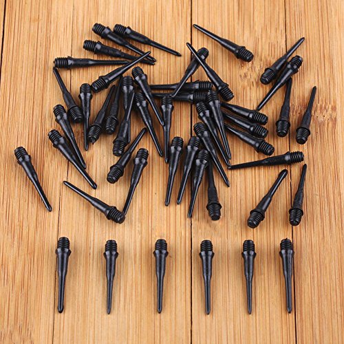 Taloyer 50 Pieces of Black Soft Tip Points For Soft Tip Darts Electronic Dart - Thumbnail 7