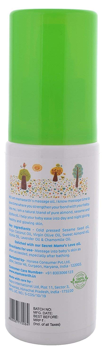 mamaearth soothing massage oil