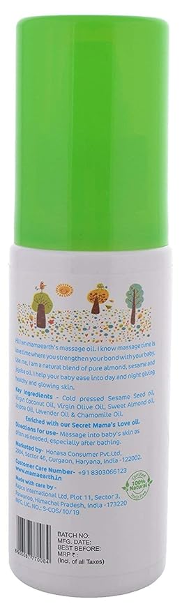 mamaearth baby massage oil
