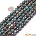 GEM-Inside 10mm Round Dyed Blue Crazy Lace Agate Smooth Gemstone Loose Beads Energy Stone Power Beads for Jewelry Making 15