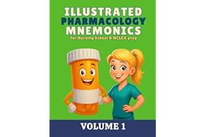 Illustrated Pharmacology Mnemonics for Nursing School & NCLEX Prep: Volume 1 (Illustrated Mnemonics for Nursing School & NCLEX Prep Series)
