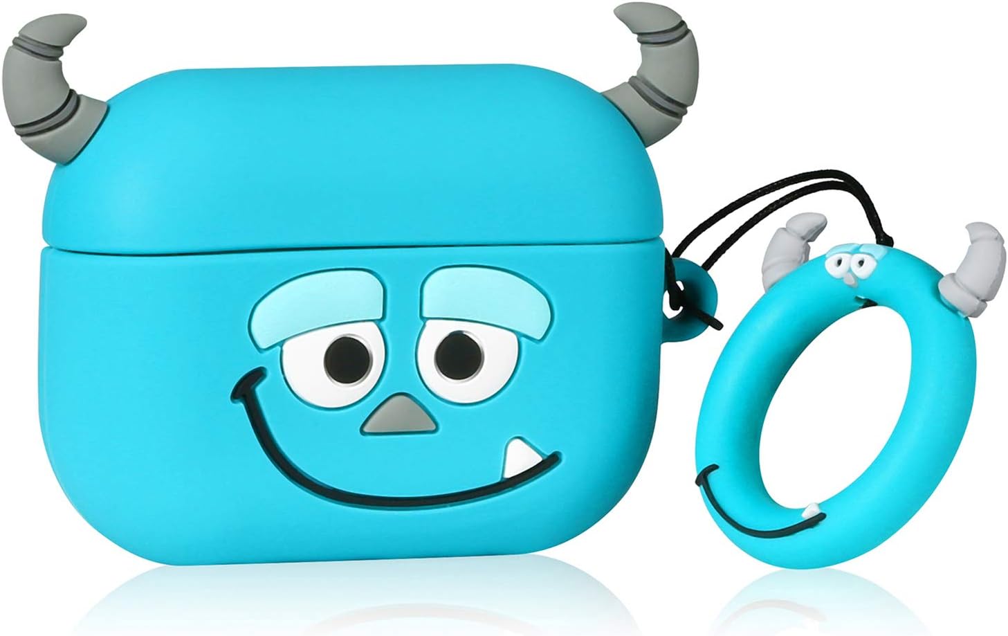 Amazon ケース For Airpods Pro キャラクター かわいい イヤーチップ シリコン おしゃれ 落下防止 衝撃を防ぐ アニメ 可愛い 漫画 萌え 人気 ダストガード Airpod 第3世代に カバー Air Pods 3 Blue Monster N X イヤホン ヘッドホンケース