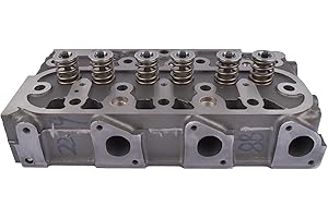 Weonefit D1105 Complete Cylinder Head with Valves Replacement for KubotaTractor, Excavator, Front Mower, Uitilty Vechilce, Ze