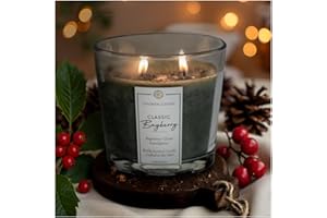 Colonial Candle Bayberry Scented Candle Jar, Highly Fragranced Candles for Home Scented, Mottled Wax Candle, 2 Wick, 8 oz - Made in The USA