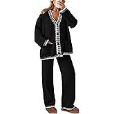 PRETTYGARDEN Lounge Sets for Women Fall 2026 Loungewear 2 Piece Outfits Cardigan Sweaters Track Suit Matching Winter Clothing