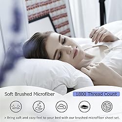 MEISHANG California King Size Sheet Set, Soft