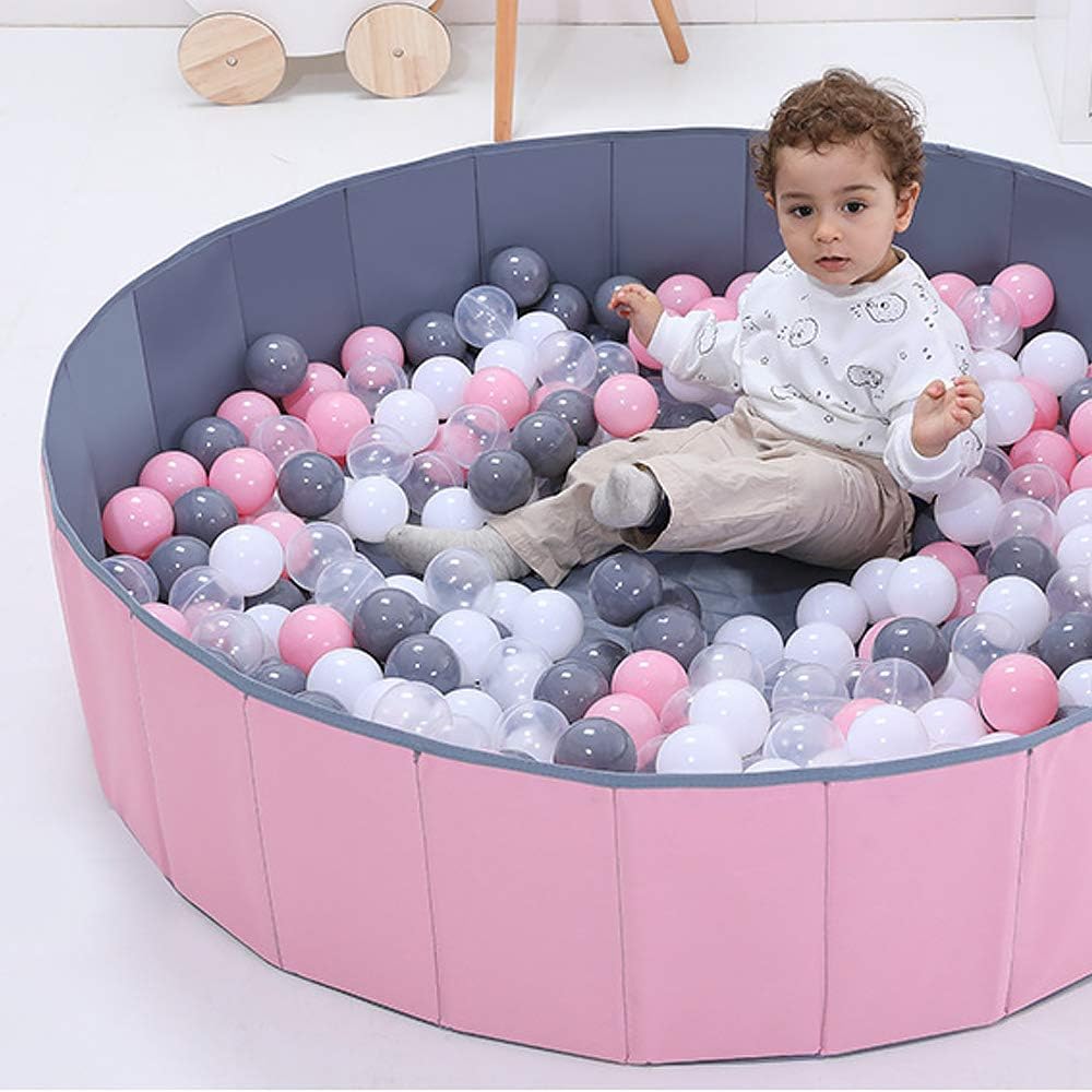 pink ball pit for babies