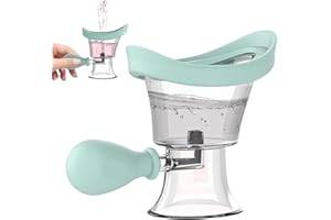 EAGOSION Eye Wash Cup, Portable Eye Washer Bath Kit Silicone Manual Air Pressure Eye Cleaning Cup Tool Eye Care Eye Rinse for Soothing Tired Eyes Effective Relief Tired Eyes Cleaning Eye Dust Makeup Irritants