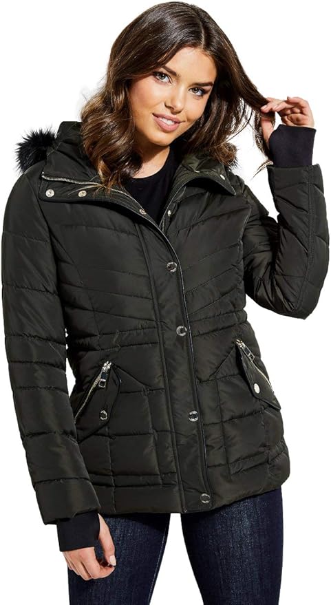 guess mason hooded puffer jacket