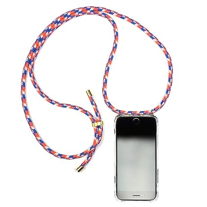 KNOK Case Handykette Handyhülle mit Band Kompatibel mit iPhone 6 p& iPhone 6s 6 s - Handy-kette Handy Hülle mit Kordel zum Um