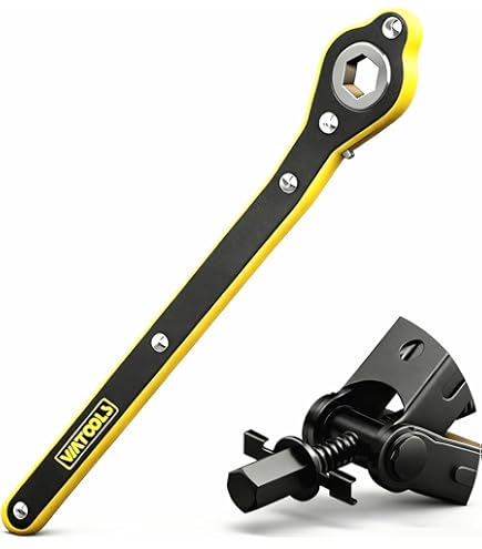Amazon.com: 2 in 1 Car Jack Ratchet Wrench with Hexagonal & Cross