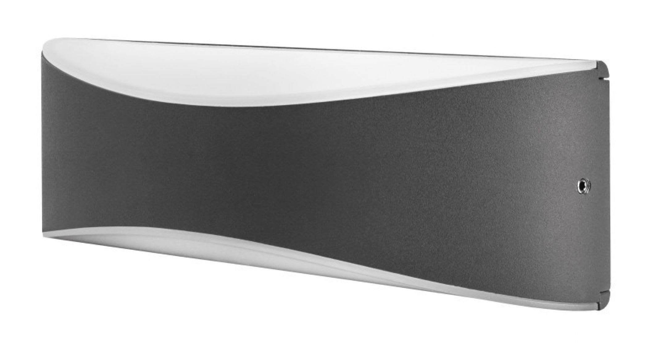 Wave Wall Light IP65 7w 310lm 3000K Dark Grey