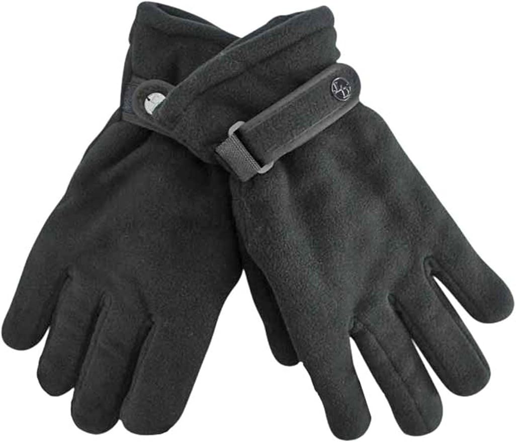 Black Polar Fleece Men's Thermal Insulated Gloves at Amazon Men’s